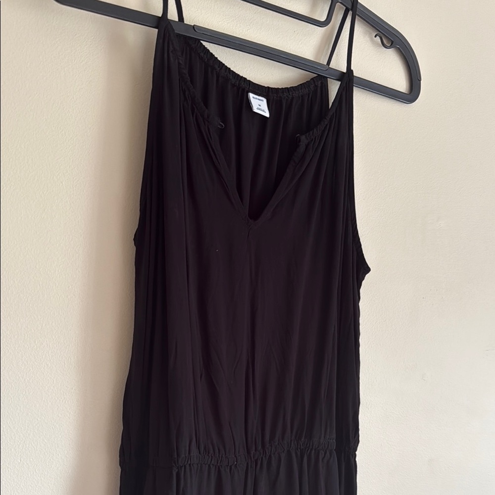 Black Sleeveless Jumpsuit